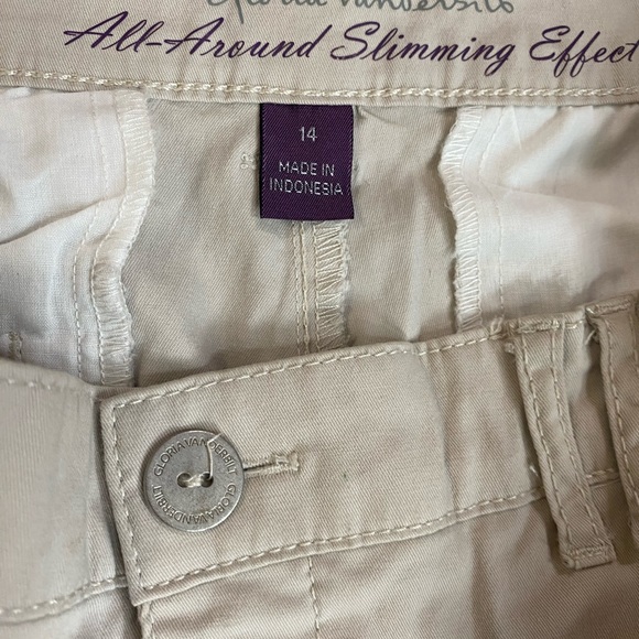 Womens Gloria Vanderbilt khakis size 14 and faded glory size Large roomy - Picture 3 of 7